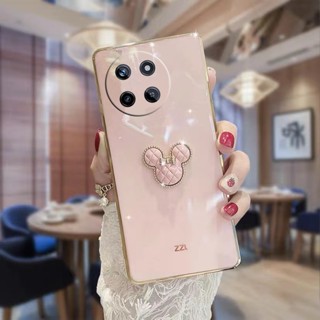 ใหม่ พร้อมส่ง เคสโทรศัพท์มือถือชุบไฟฟ้า แบบนิ่ม ลายการ์ตูนมินนี่ ป้องกันเลนส์กล้อง สําหรับ Realme11 NFC RealmeC51 Realme 11 Pro+ NFC C51 4G 5G REALME114G