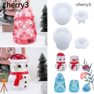 Cherry3 แม่พิมพ์ รูปต้นคริสต์มาส สําหรับทําเครื่องประดับ DIY