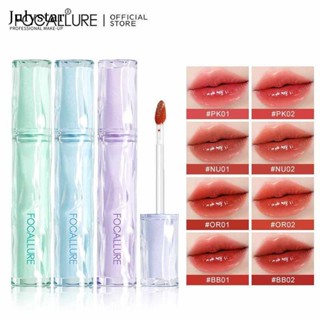 JULYSTAR Focallure Jelly Watery Lip Tint Moisturizing Plump High Pigment Long Wear Lip Gloss กันน้ำ Jelly Lip Glaze