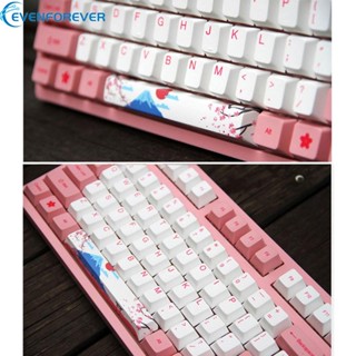 ปุ่มกดคีย์บอร์ด EV PBT Fuji PBT Space Bar 6 25U แบบหนา สําหรับคีย์บอร์ด Mechanical