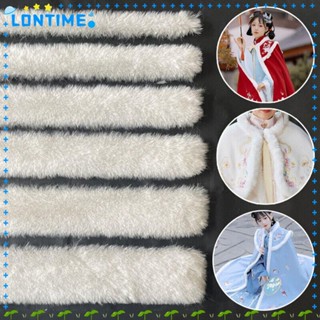 Lontime ริบบิ้นขนกระต่ายเทียม สีขาว 1 เมตร สําหรับตกแต่งคริสต์มาส DIY