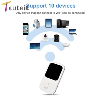 Tcuteit อะแดปเตอร์เราเตอร์ไร้สาย WiFi 5G 4G Mobile Broadband 2.4 GHz LTE ปรับได้ EU