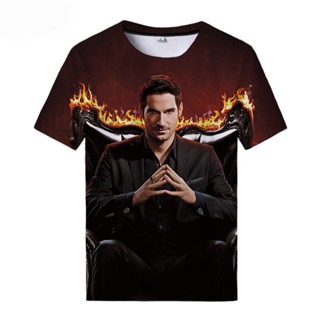 เสื้อยืด พิมพ์ลายทีวี Lucifer Season 5 สไตล์ฮาราจูกุ สตรีท 2022