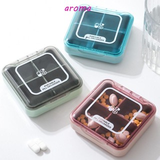 Aroma กล่องใส่ยา กันฝุ่น ทําความสะอาดง่าย เป็นมิตรกับสิ่งแวดล้อม สําหรับเดินทาง