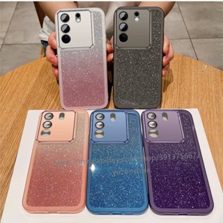 Phone Case VIVO V29 Pro V29e V27 V27e V23 Y21 Y21s Y21T Y33s Y33T 4G 5G เคสโทรศัพท์มือถือแบบนิ่ม TPU กันกระแทก ลายกลิตเตอร์ พร้อมฟิล์มเลนส์กล้อง สําหรับ
