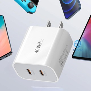 Dual PD 20W USB C ที่ชาร์จเร็ว 50-60Hz โทรศัพท์ ชาร์จเร็ว สําหรับ Huawei Xiaomi - [Misse.Th]