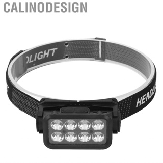 Calinodesign Motion  Head Light Removable Headband 120 Degree Rotatable Power Display  Headlamp High Brightness 5 Gears for Hiking