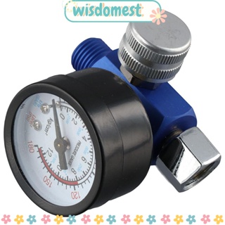 Wisdomest เครื่องควบคุมความดันอากาศ เกจวัดความดันสเปรย์ ปรับได้ 0 ถึง 180PSI เกลียว 1/4