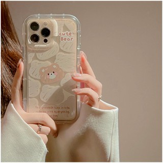 Yiki|เคสโทรศัพท์มือถือแบบนิ่ม TPU ลายการ์ตูนหมีน้อยน่ารัก สําหรับ OPPO A17 A17K A16 A16K A15 A7 A5S A5 A3S A8 A31 2020 A52 A92 A5 A9 2020 A1K R17