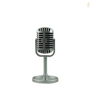 Vintage Style Simulation Microphone - Classic Vocal Props for Photography