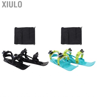 Xiulo Mini Ski Skates Shoes Adjusable Skiboards Attach to Skis Boots For Downhill Slopes Winter Sports for Children