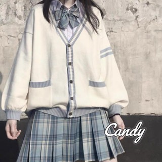 Candy Kids  เสื้อแฟชั่นผู้หญิง เสื้อแขนยาว คลุม ไหมพรม ครอปเสื้อแขนยาว  Chic สวย พิเศษ Korean Style WMY23906YO 36Z230909