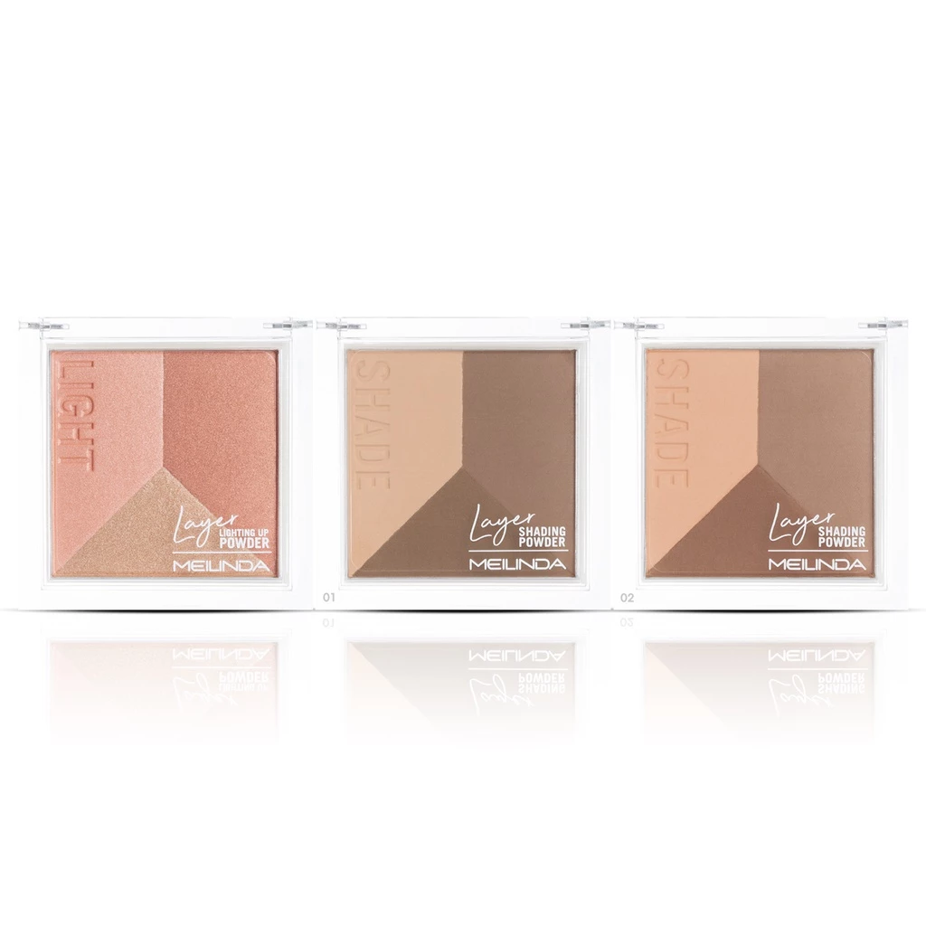 MEI LINDA LAYER LIGHTING UP (MC5082) & SHADING POWDER (MC5083) : เมลินดา เลเยอร์ ไฮไลท์ เฉดดิ้ง x 1 ชิ้น abcmall