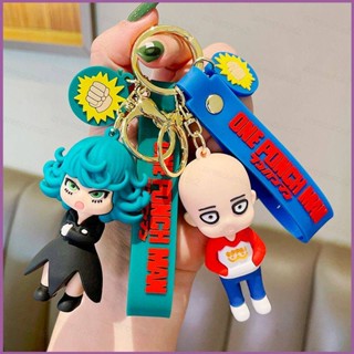 Sq2 พวงกุญแจฟิกเกอร์ One Punch Man PVC สําหรับห้อยกระเป๋า