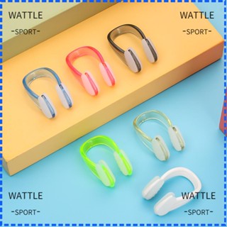 Wattle คลิปหนีบจมูกว่ายน้ํา ซิลิโคนนิ่ม 6 สี 4 ชิ้น