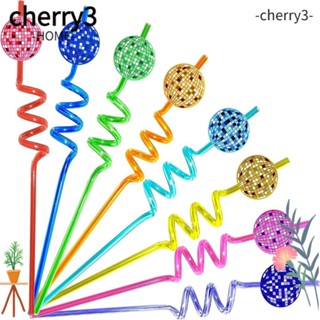 Cherry3 ลูกบอลดิสโก้ 8 สี ใช้ซ้ําได้ สําหรับตกแต่งปาร์ตี้สละโสด 24 ชิ้น