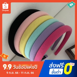 Pota ที่คาดผม แบบยืดหยุ่น สีพื้น กันลื่น น้ําหนักเบา เครื่องประดับ สําหรับผู้หญิง