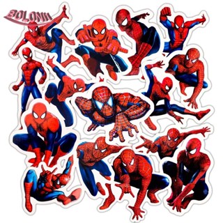 สติกเกอร์ PVC ลายอนิเมะ Spider Man สําหรับตกแต่งสมุด แล็ปท็อป กระเป๋าเดินทาง เก็บสะสม