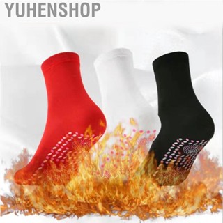 Yuhenshop Self Heating Socks Winter Breathable Washable Warm Keeping  for Men Women