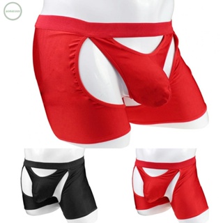 GORGEOUS~Innerwear Loose Mens Middle Open Back Panties Sheer Shorts Boxer Tanga