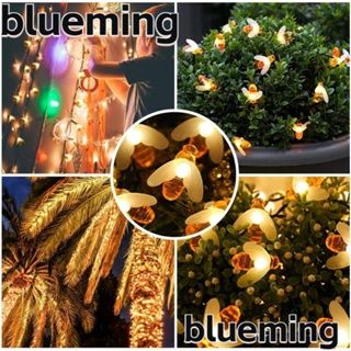 Blueming2 สายไฟหิ่งห้อย PVC LED รูปผึ้ง กันน้ํา ประหยัดพลังงาน สําหรับตกแต่งสวนกลางแจ้ง