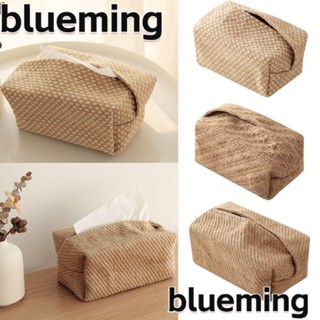 Blueming2 กล่องทิชชู่ ผ้าฝ้าย ผ้าลินิน สไตล์ญี่ปุ่น สําหรับเก็บกระดาษทิชชู่ในรถยนต์