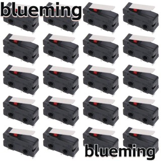 Blueming2 สวิตช์ไมโครลิมิต AC 250V KW12-3 SPDT 3 Pins 5A สีดํา 20 ชิ้น