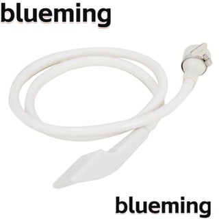 Blueming2 สายฝักบัวอาบน้ํา พลาสติก สีขาว 1.5 ม. พร้อมอะแดปเตอร์ ทรงกลม แบบพกพา