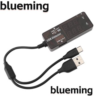 Blueming2 เครื่องตรวจจับที่ชาร์จโทรศัพท์มือถือ Type-C PD พลาสติก 3.2-30V USB แบบพกพา 0-5A ทองแดง จอแสดงผลคู่ USB แรงดันไฟฟ้า และมิเตอร์กระแสไฟฟ้า