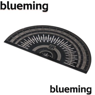 Blueming2 เครื่องโปรแทรกเตอร์วัดมุม สเตนเลส ชุบไฟฟ้า สีดํา