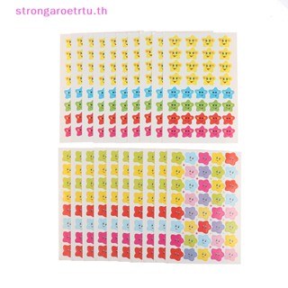 Strongaroetrtu สติกเกอร์ฉลาก ลายหน้ายิ้มน่ารัก สําหรับติดตกแต่งโรงเรียน เด็ก ครู 400 ชิ้น