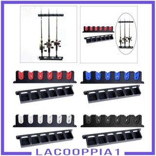 [Lacooppia1] ที่วางคันเบ็ดตกปลา แนวตั้ง น้ําหนักเบา ติดตั้งง่าย 6 ช่อง สําหรับประตูโรงรถ