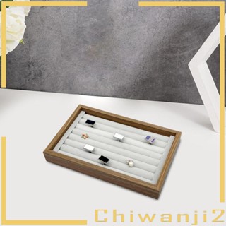 [Chiwanji2] ถาดไม้ สําหรับใส่เครื่องประดับ แหวน เข็มกลัด