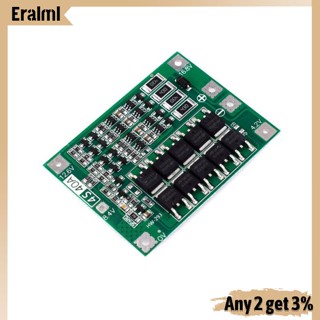 Eralml Li-ion บอร์ดป้องกันที่ชาร์จแบตเตอรี่ลิเธียม 18650 Bms