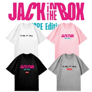 เสื้อยืดลําลอง ผ้าฝ้าย แขนสั้น คอกลม พิมพ์ลาย Kpop Bangtan J-hope JACK iN THE BOX สําหรับผู้ชาย และผู้หญิง