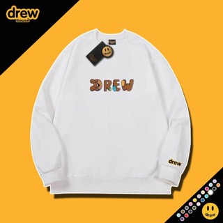 A3/Drew ตัวอักษรหน้ายิ้ม หมีน้อยลายเสื้อคอกลม จัสติน บีเบอร์