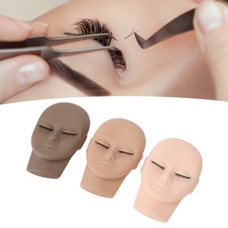 Master Sculptor Lash Mannequin Head Reusable Soft Touch ยางเปลี่ยนเปลือกตา สำหรับ Extension Practice