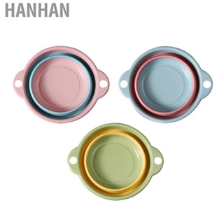 Hanhan Collapsible Wash Basin Foldable Design Portable Durable PP TPR Material Glossy Surface Wear Resistant