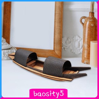 [Baosity5] ฟิกเกอร์เรือ แบบไม้ สไตล์จีน สําหรับตกแต่งชายหาด