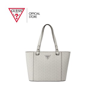 GUESS กระเป๋าถือ รุ่น SV887023 BRANTLEY CARRYALL สีขาว