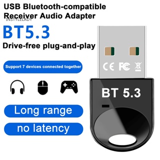 Instylelady อะแดปเตอร์บลูทูธไร้สาย 53 เสียบแล้วใช้งานได้เลย ไม่ต้องใช้ไดรเวอร์ ป้องกันการรบกวน ขนาดกะทัดรัด สําหรับสํานักงาน