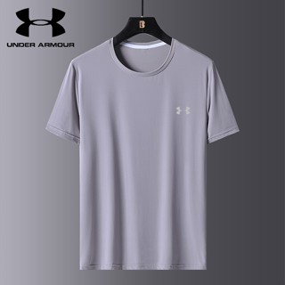 【L-8XL】Under.Armour ใหม่ เสื้อยืดคอกลม แขนสั้น ผ้าเรยอน ระบายอากาศ แห้งเร็ว ใส่สบาย เหมาะกับฤดูร้อน สําหรับผู้ชาย 2023