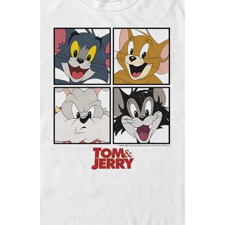 เสื้อยืดแขนสั้น คอกลม พิมพ์ลายการ์ตูน Tom and Jerry สําหรับผู้ใหญ่ และเด็กผู้ชาย และผู้หญิง ไซซ์ XS - 3XL