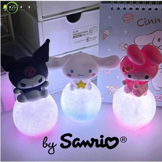 SANRIO โคมไฟกลางคืน LED รูปการ์ตูนอนิเมะ Cinnamoroll สําหรับตกแต่งเค้กเด็ก