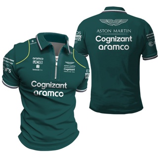 ขายดี เสื้อยืดทรงโปโล โอเวอร์ไซซ์ พิมพ์ลาย F1 Fleet Fernando Alonzo 14 Walking 18 Aston Martin 2023