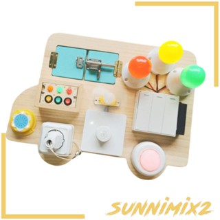 [Sunnimix2] บอร์ดของเล่นเสริมการศึกษา สําหรับเด็กผู้ชาย 3 4 5 6