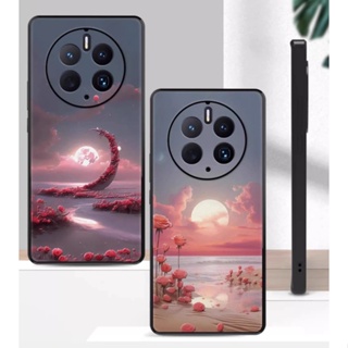 Dmy เคสซิลิโคนนิ่ม ลายดอกไม้ กันกระแทก สําหรับ huawei mate 50 pro 60 40 30 20X 20 pro 10 P60 P50 pro P30 lite nova 4e P40 P20 P10 plus