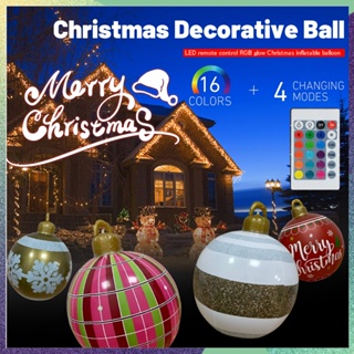 LED Christmas Ball เครื่องประดับต้นคริสต์มาส Ball Xmas แขวนจี้ Home PARTY Decor ตกแต่งปีใหม่ 2024 มินิบอลลูน