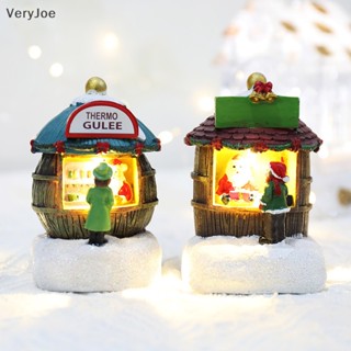 [VeryJoe] โคมไฟ LED รูปซานตาคลอส สโนว์แมน เรซิน สําหรับตกแต่งบ้าน คริสต์มาส ห้องนอนเด็ก 1 ชิ้น