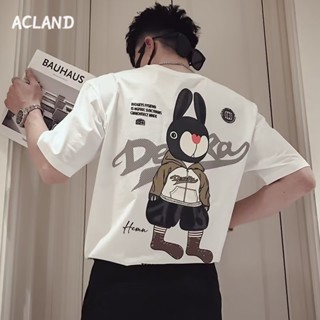 Acland เสื้อยืดผู้ชาย ผู้ชายเสื้อเชิ้ต เสื้อยืด ผ้านุ่ม ใส่สบาย ไม่หด ไม่ต้องรีด MTX2390KF2 37Z230913